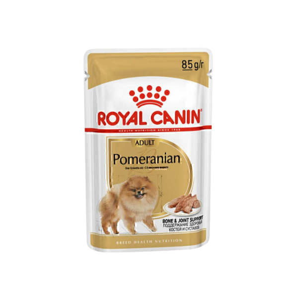 پوچ سگ بالغ پامرانین رویال کنین Royal Canin Adult Pomeranian وزن 85 گرم