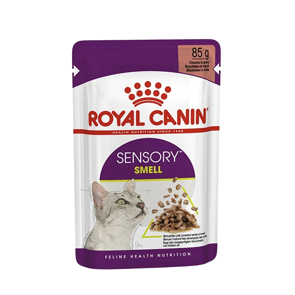 Untitled design - 2025-09-01T135155.854 پوچ گربه رویال کنین مدل SENSORY SMELL وزن 85 گرم