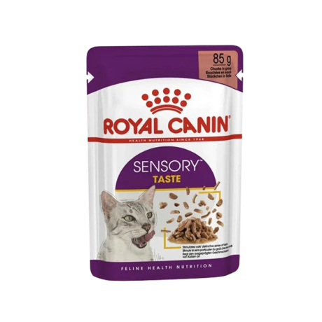 پوچ گربه رویال کنین مدلSensory taste وزن 85 گرم