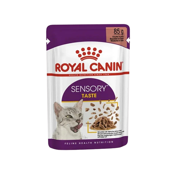 پوچ گربه رویال کنین مدلSensory taste وزن 85 گرم
