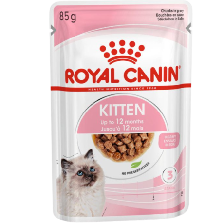 غذای پوچ بچه گربه رویال کنین مدل KITTEN وزن 85 گرم
