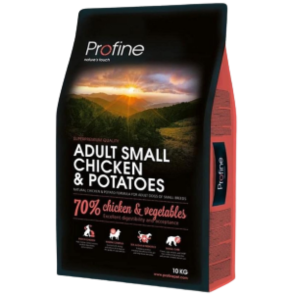 Untitled design - 2025-09-01T144121.877 غذای خشک پروفاین مینی ادالت مرغ و سیب زمینی 2 کیلوگرم