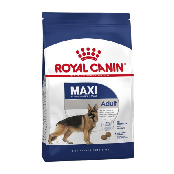 Untitled design - 2025-09-01T150658.001 غذای خشک سگ بالغ نژاد بزرگ رویال کنین Royal Canin Maxi Adult