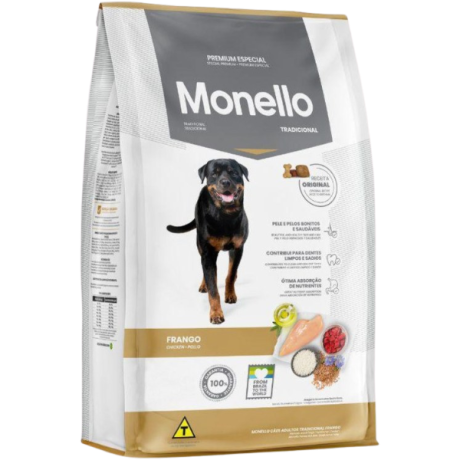 غذای خشک سگ بالغ تردیشنال مونلو طعم مرغ و برنج MonelloTraditional Chicken and Rice حجم 15کیلوگرم