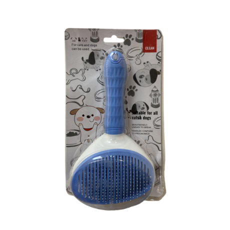 برس حیوانات یک طرفه کلین پت با دکمه تخلیه مو سایز بزرگ