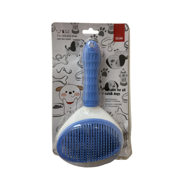 برس حیوانات یک طرفه کلین پت با دکمه تخلیه مو سایز بزرگ