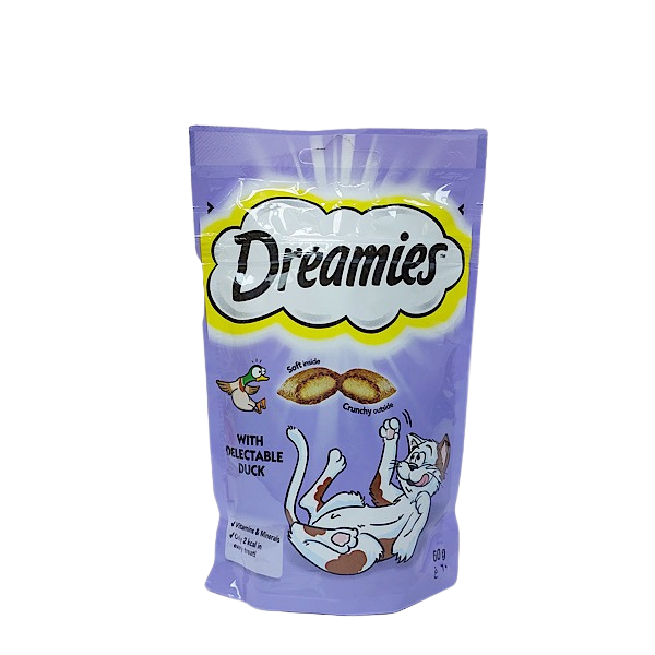 خرید تشویقی بیسکوییتی گربه دریمیز با طعم اردک(DREAMIES)