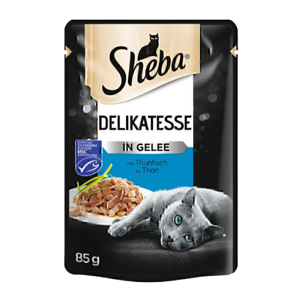 Untitled design - 2025-09-01T162202.276 پوچ گربه بالغ شبا مدل mit Thunfisch وزن 85 گرم