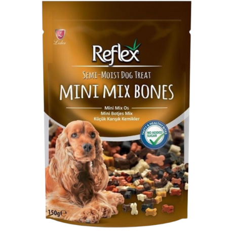 تشویقی سگ رفلکس 150 گرمی مدل مینی بونز میکس