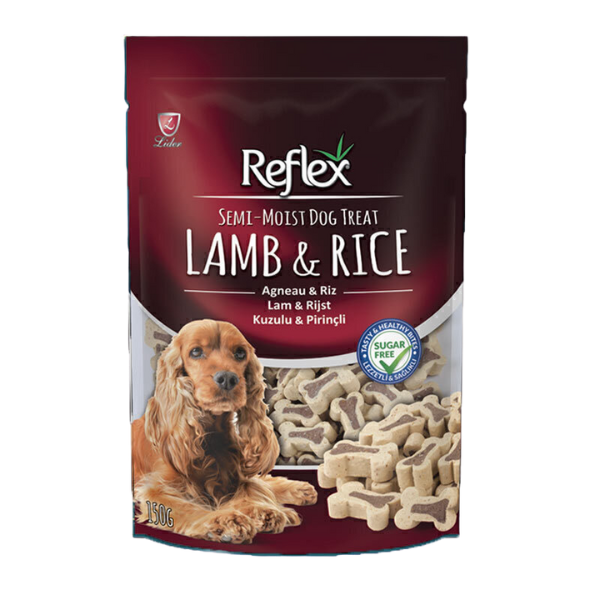Untitled design - 2025-09-01T163415.027 تشویقی سگ برند رفلکس طعم بره و برنج مدل Large