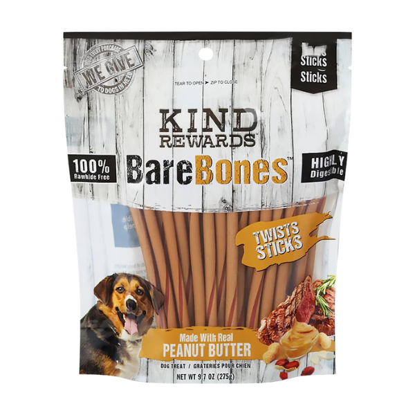 Untitled design - 2025-09-01T163757.215 تشویقی مدادی سگ KIND طعم گوشت و کره بادام زمینی