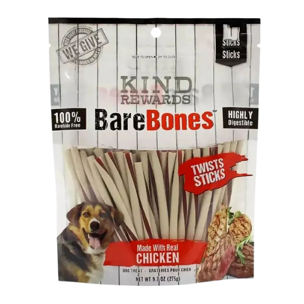 تشویقی مدادی سگ Kind Bare Bones طعم مرغ 66 گرم