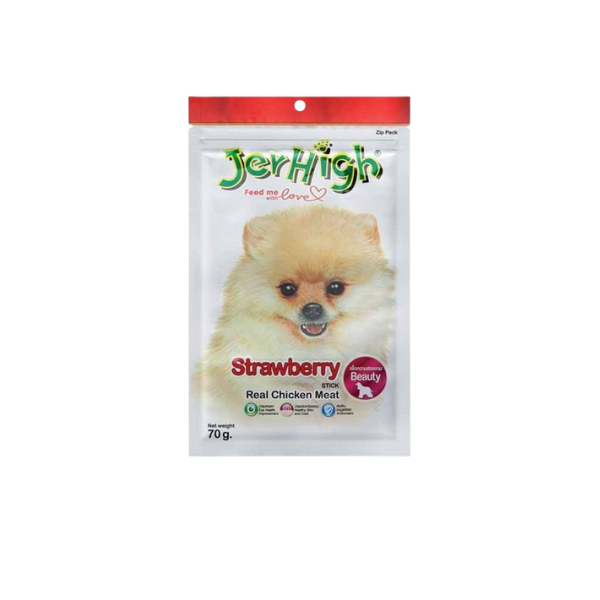 تشویقی مدادی سگ جرهای با طعم مرغ و استرابری وزن ۷۰ گرم