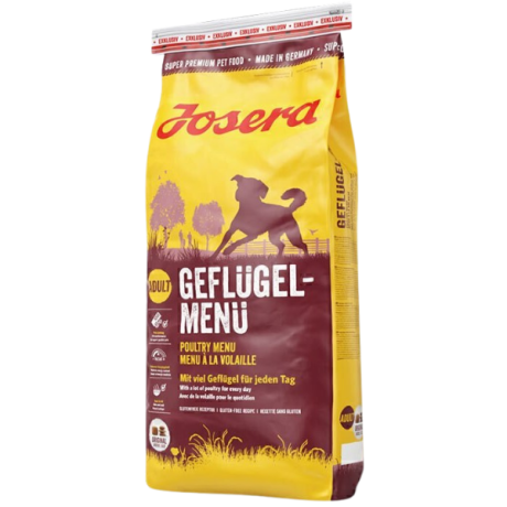 غذای خشک سگ جوسرا مدل پولتری منیو با طعم گوشت پرندگان