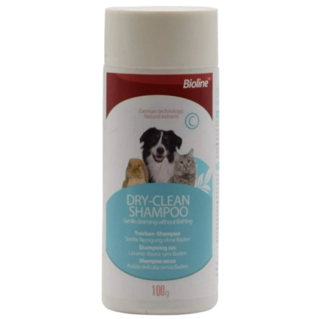 شامپو خشک حیوانات خانگی بیولاین مدل 01 وزن 100 گرم