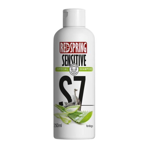 Untitled design - 2025-09-02T155831.077 شامپو سگ رد اسپرینگ مدل حساس حجم 250 میلی لیتر
