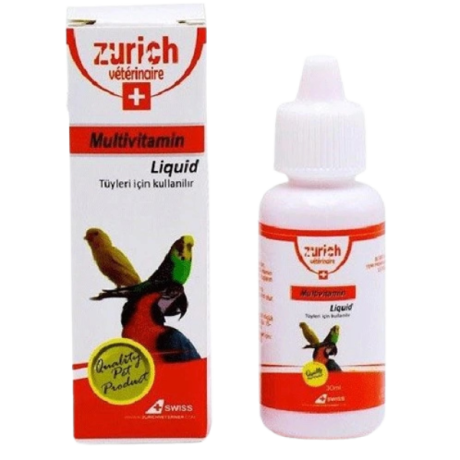 قطره ویتامین ب کمپلکس پرنده زوریخ کد 02 حجم 30 میلی لیتر