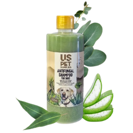 شامپو ضد قارچ برند US PET با رایحه الوورا و اکالیپتوس