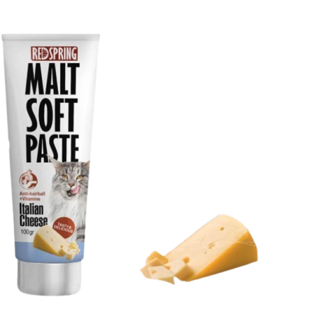 خمیر مالت گربه رد اسپرینگ با طعم پنیر ایتالیایی 100gr