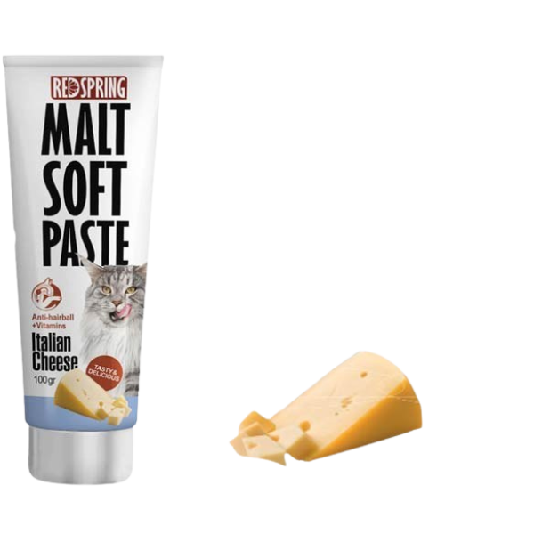 خمیر مالت گربه رد اسپرینگ با طعم پنیر ایتالیایی 100gr
