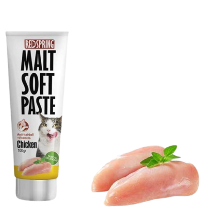خمیر مالت گربه رد اسپرینگ با طعم مرغ 100gr