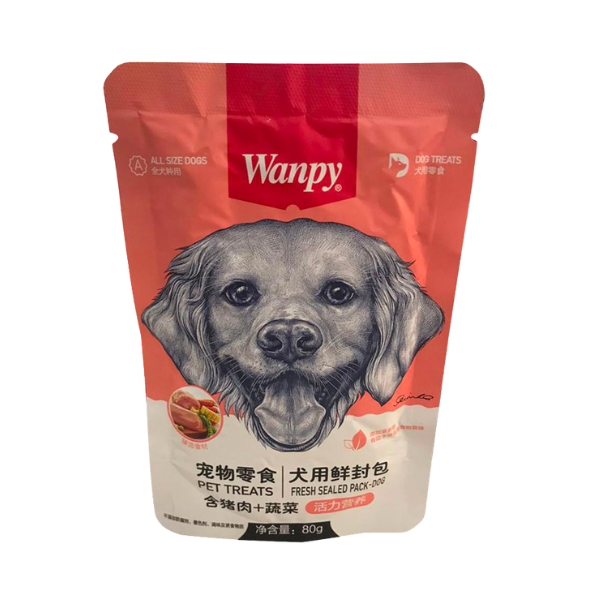 پوچ سگ ونپی با طعم گوشت خوک و سبزیجات Wanpy Pork & Vegetable وزن ۸۰ گرم