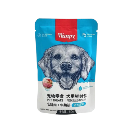 پوچ سگ ونپی با طعم مرغ و گوشت گاو 80 گرمی