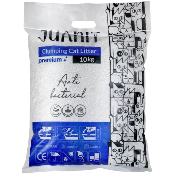 خاک کیسه ای گربه پریمیوم برند ژوانیت 10 کیلوگرمی