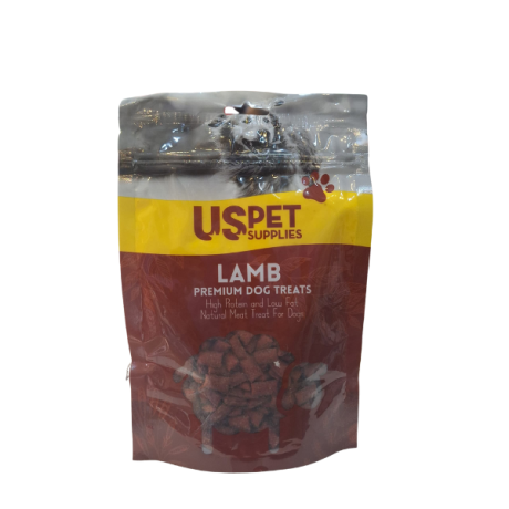 تشویقی سگ مدل اسنک مغزدار گوشت بره یو اس پت-100 گرمی