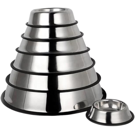 ظرف غذا گرد استیل سایز ۱۸ سانتی متر