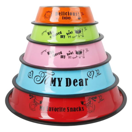 ظرف استیل رنگی سایز 22 سانتی یو اس پت