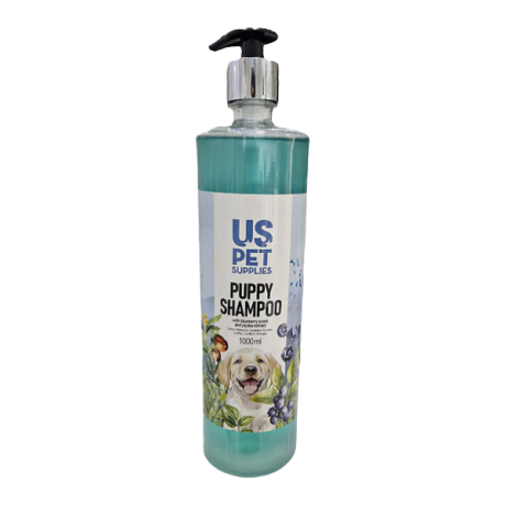 شامپو توله سگ با رایحه بلوبری و عصاره روغن جوجوبا یو اس پت-1000 میلی لیتر