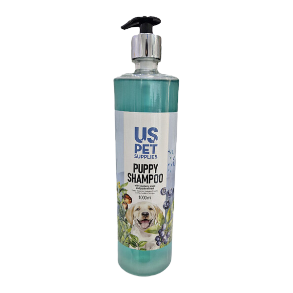 شامپو توله سگ با رایحه بلوبری و عصاره روغن جوجوبا یو اس پت-1000 میلی لیتر