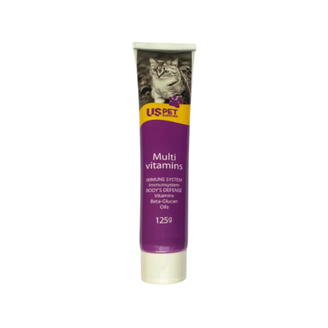 خمیر مولتی ویتامین، مخصوص گربه، 125 گرمی، یو اس پت