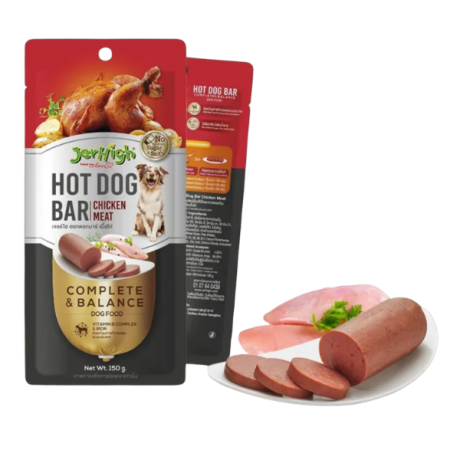 تشویقی سوسیس هات داگ جرهای با طعم مرغ