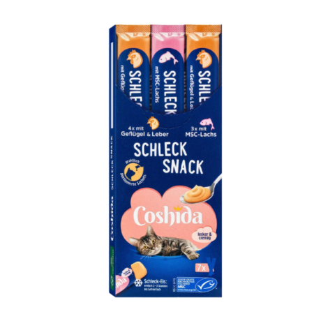 بستنی گربه کوشیدا مدل Salmon & Poultry & Liver بسته 7 عددی