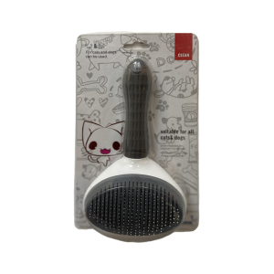 برس حیوانات یک طرفه کلین پت با دکمه تخلیه مو سایز بزرگ