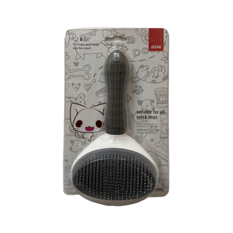 برس حیوانات یک طرفه کلین پت با دکمه تخلیه مو سایز بزرگ