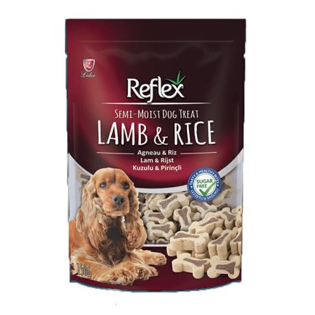 تشویقی سگ با طعم بره و برنج رفلکس Reflex Lamb & Rice وزن 150 گرم
