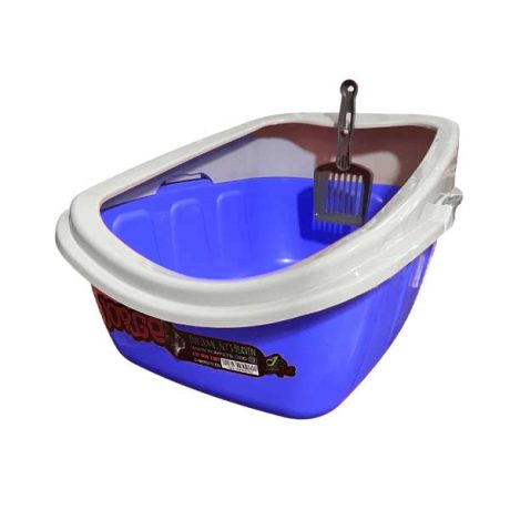 توالت لبه دار، مخصوص گربه، با بیلچه، مدل جرج