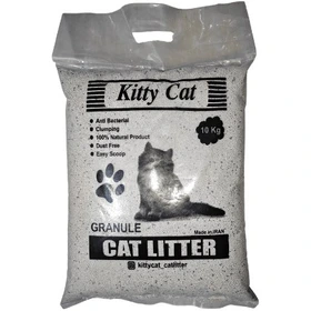 خاک گربه کیتی کت مدل کربن دار ساده بسته 10 کیلویی
