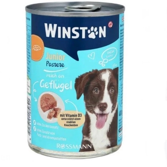 كنسرو Winston مدل Junior - Reich An Geflugel مخصوص توله سگ تهیه شده از گوشت مرغ - 400 گرم كنسرو Winston مدل Junior - Reich An Geflugel مخصوص توله سگ تهیه شده از گوشت مرغ - 400 گرم