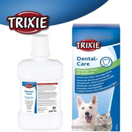 دهان شویه سگ و گربه تریکسی مدل Dental Care طعم سیب