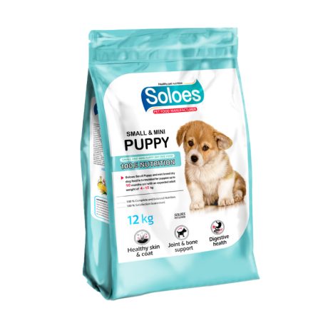 غذای خشک توله سگ نژاد کوچک سولواس با طعم مرغ (1 کیلوگرم)